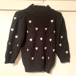 Anthropologie Heart Sweater